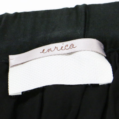 コットン シルク ギャザー ロング スカート / マキシ丈 ウエストゴム サイドリボン