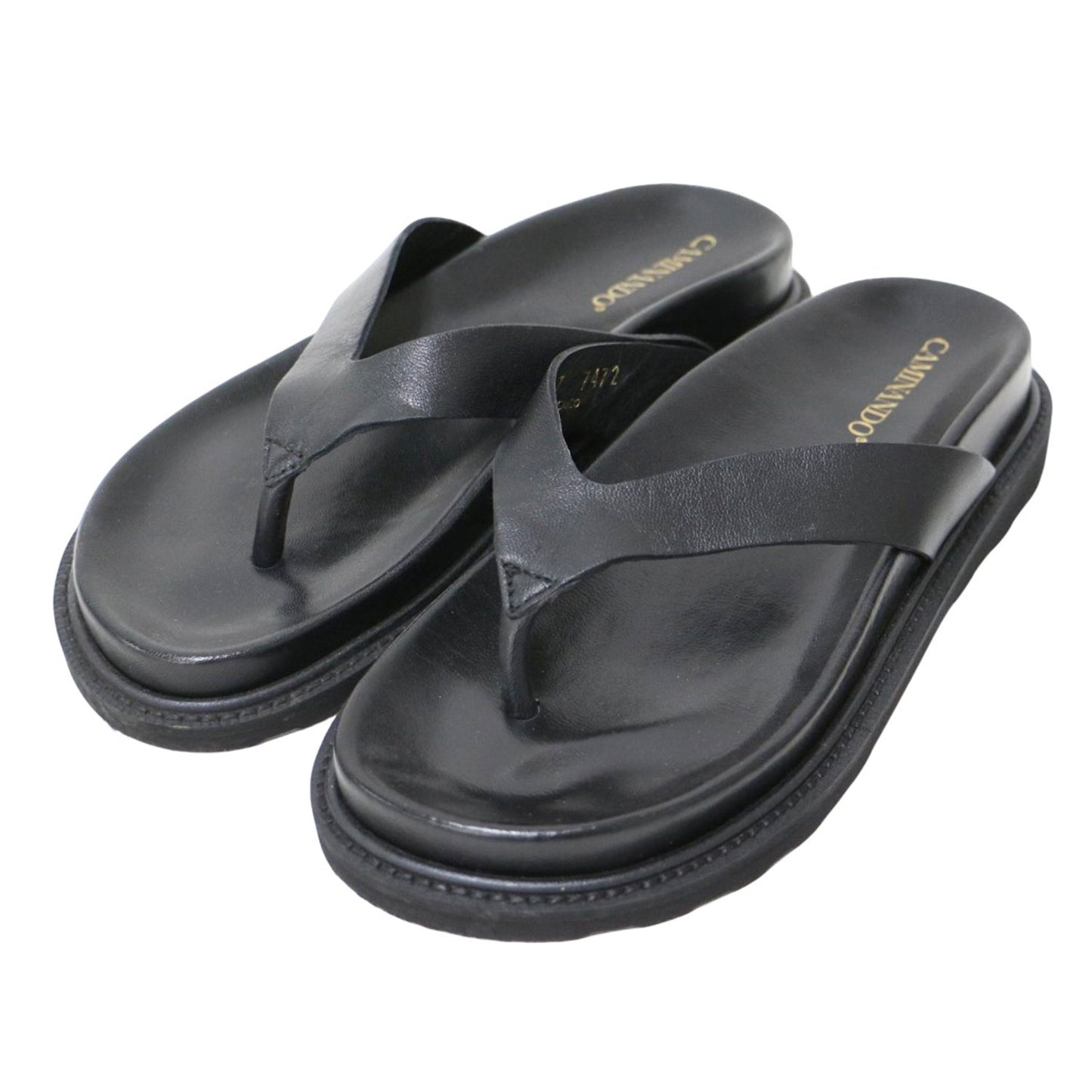 トングサンダル / THONG SLIDES ラバーソール レザー