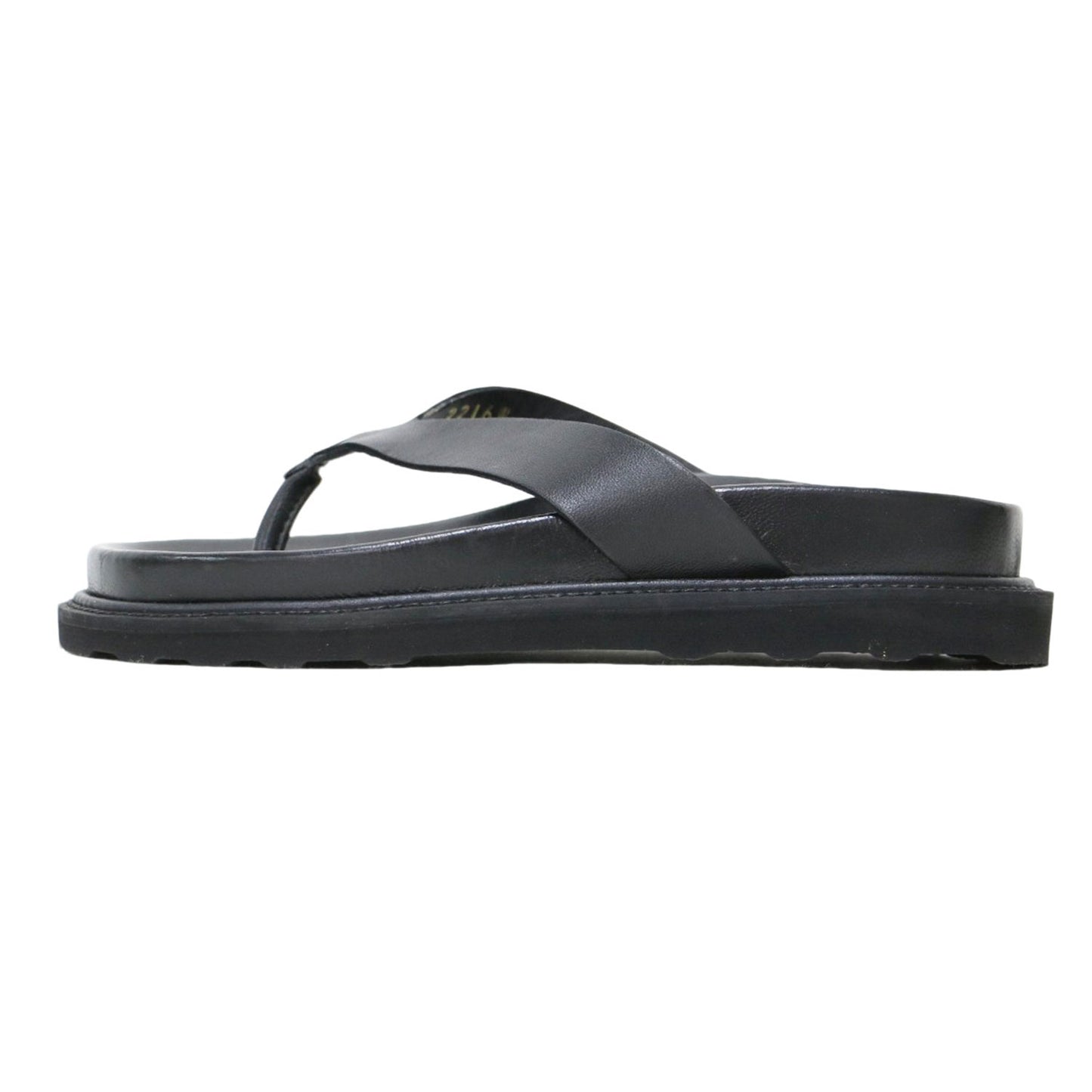 トングサンダル / THONG SLIDES ラバーソール レザー