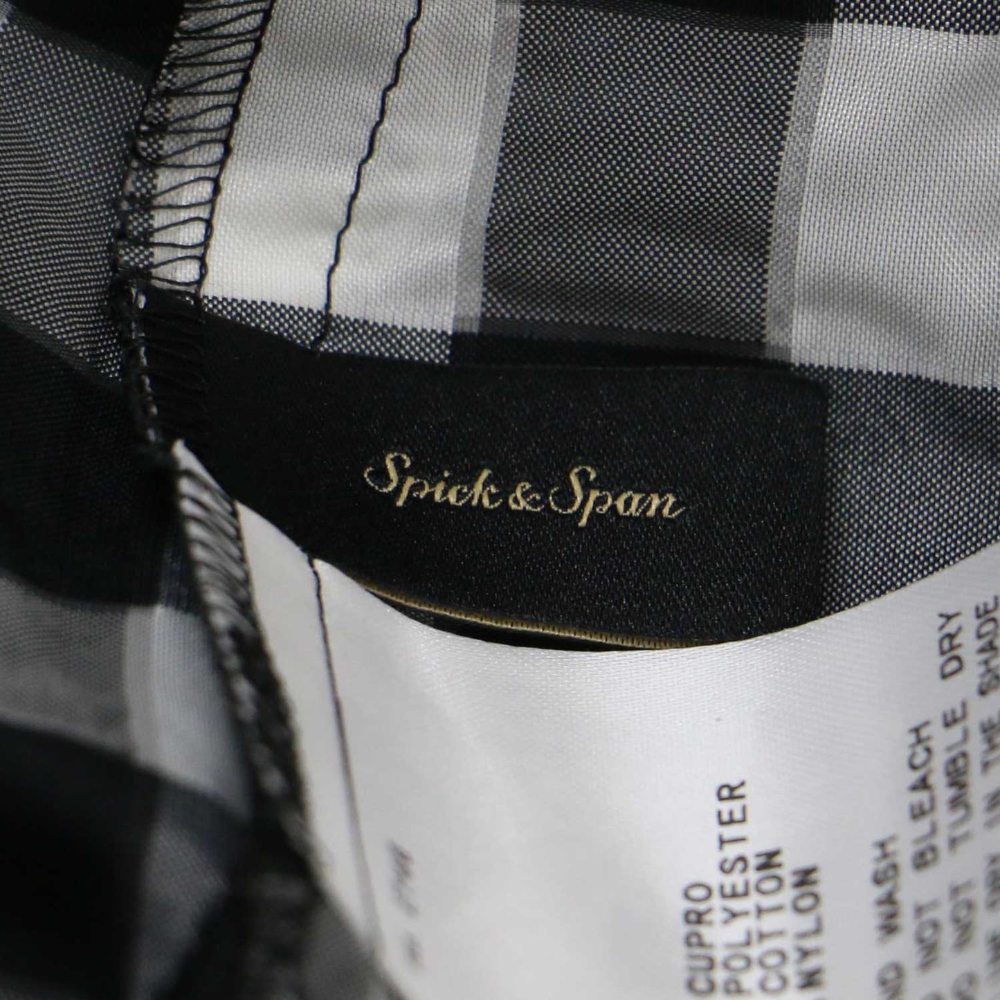 ギンガム ギャザー ボリューム ブラウス / 7分袖 ラグランスリーブ ラウンドネック チェック柄