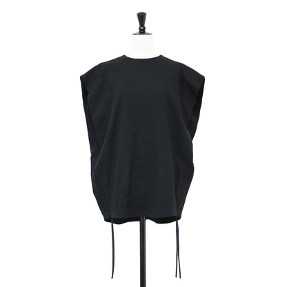 スリーブレス Tシャツ / SLEEVELESS TEE ノースリーブ サイドファスナー ストレッチ コットン