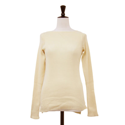 for Ron Herman 別注 ギザ ボートネック プルオーバー / ニット 長袖 リブ コットン