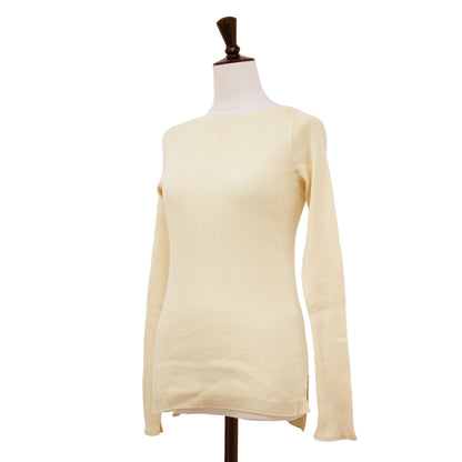 for Ron Herman 別注 ギザ ボートネック プルオーバー / ニット 長袖 リブ コットン