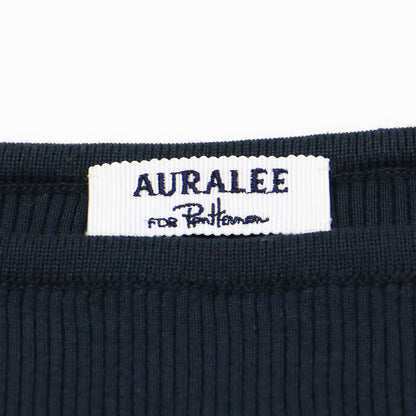 for Ron Herman 別注 ギザ ボートネック プルオーバー / ニット 長袖 リブ ロンハーマン コットン