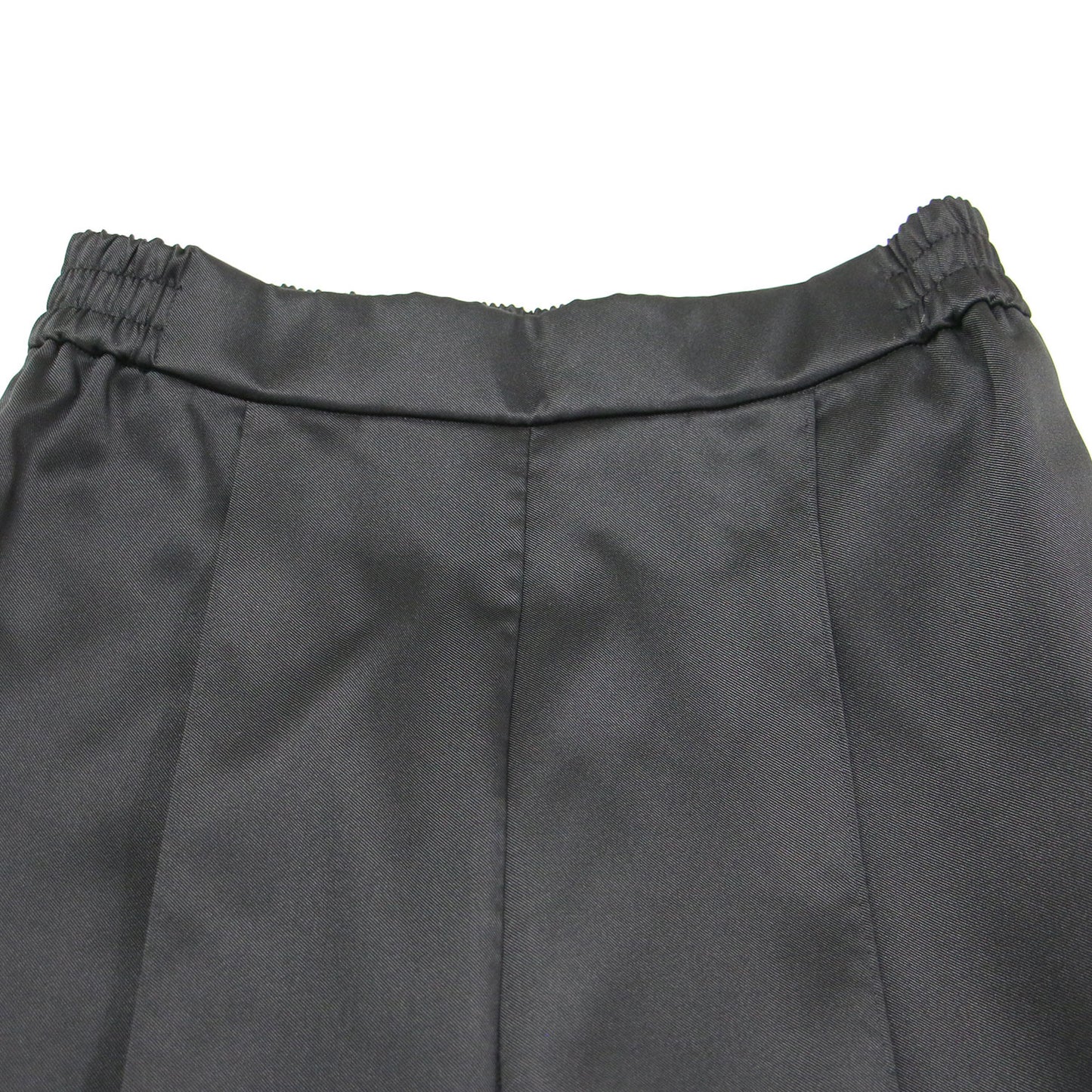 21秋冬 ワイド サテン タック パンツ / ストレート ウエストゴム ストレッチ プルオン