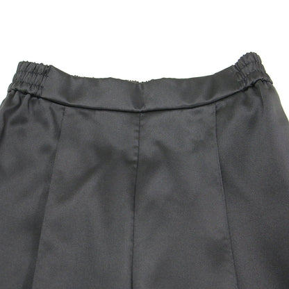 21秋冬 ワイド サテン タック パンツ / ストレート ウエストゴム ストレッチ プルオン