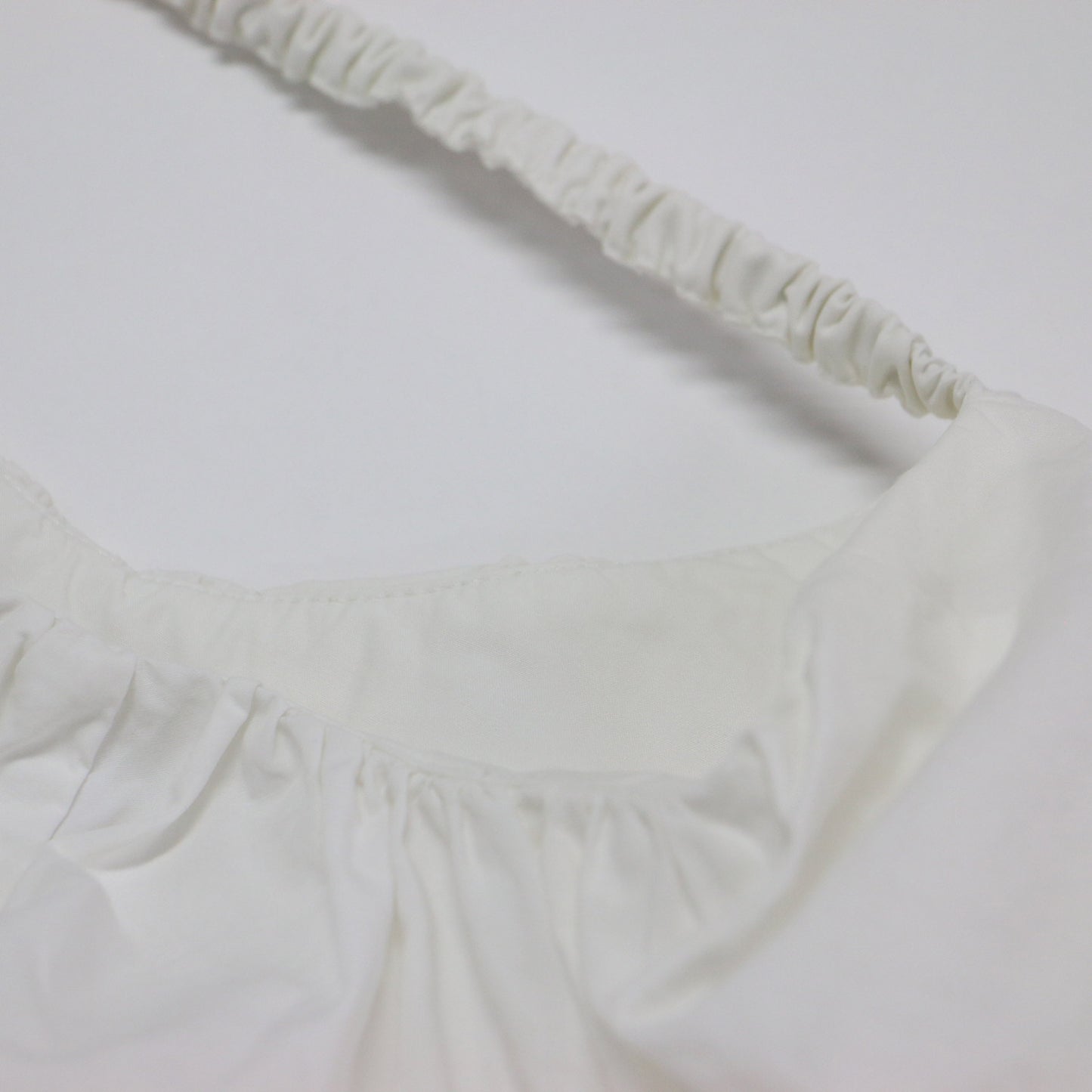 23春夏 ギャザー フレア コットン ブラウス / 半袖 5分袖 綿