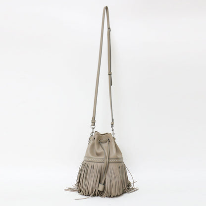 フリンジ カーニバル ミニ バッグ / FRINGE CARNIVAL MINI 巾着 2WAY チェーン ロゴ レザー 本革 牛革