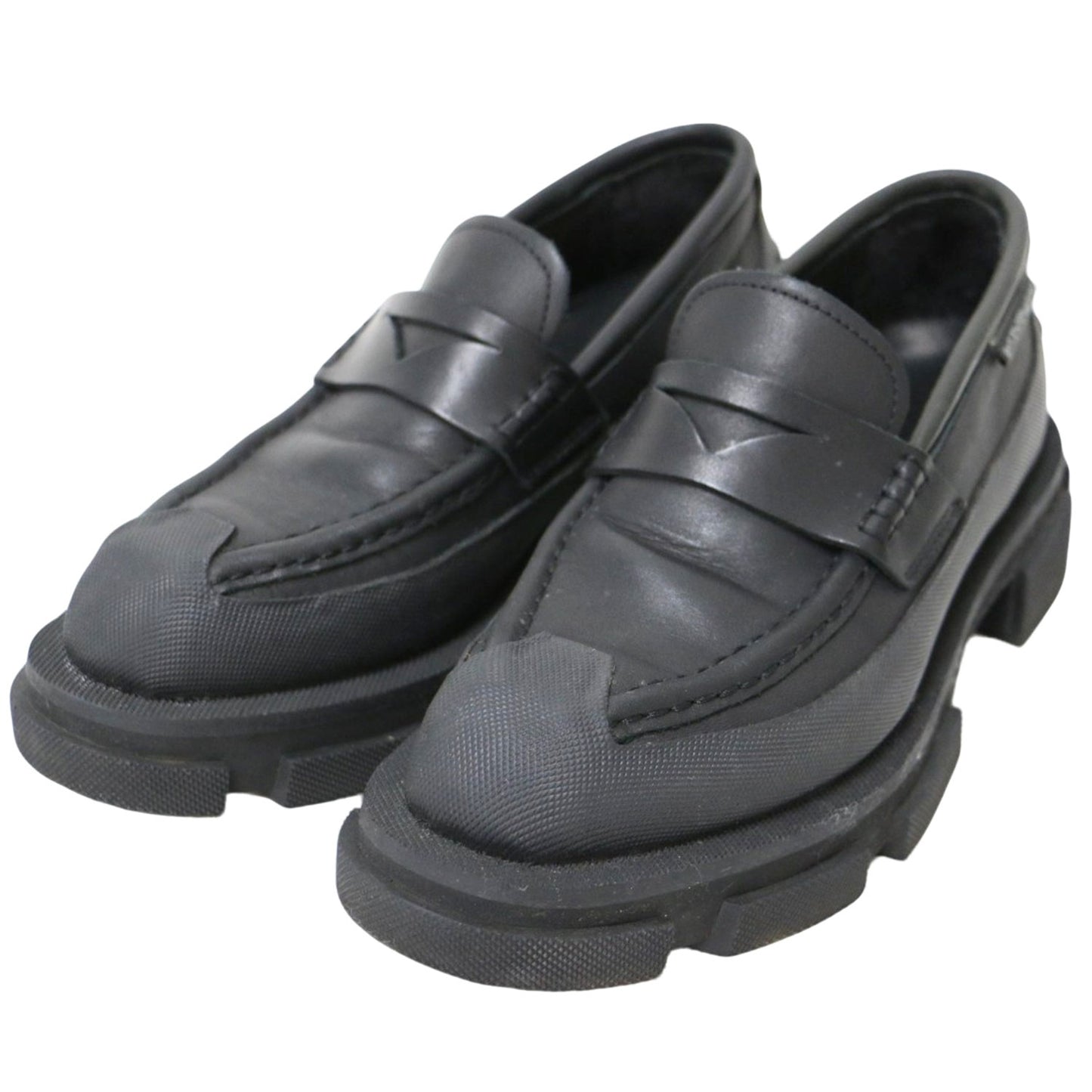 レザー ラバー コンビ 厚底 ローファー / GAO LOAFER ボリュームソール