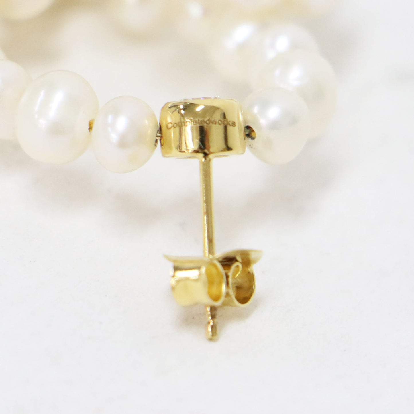 24秋冬 淡水パール ループ ピアス / Loop-the-Loop Earrings 両耳用