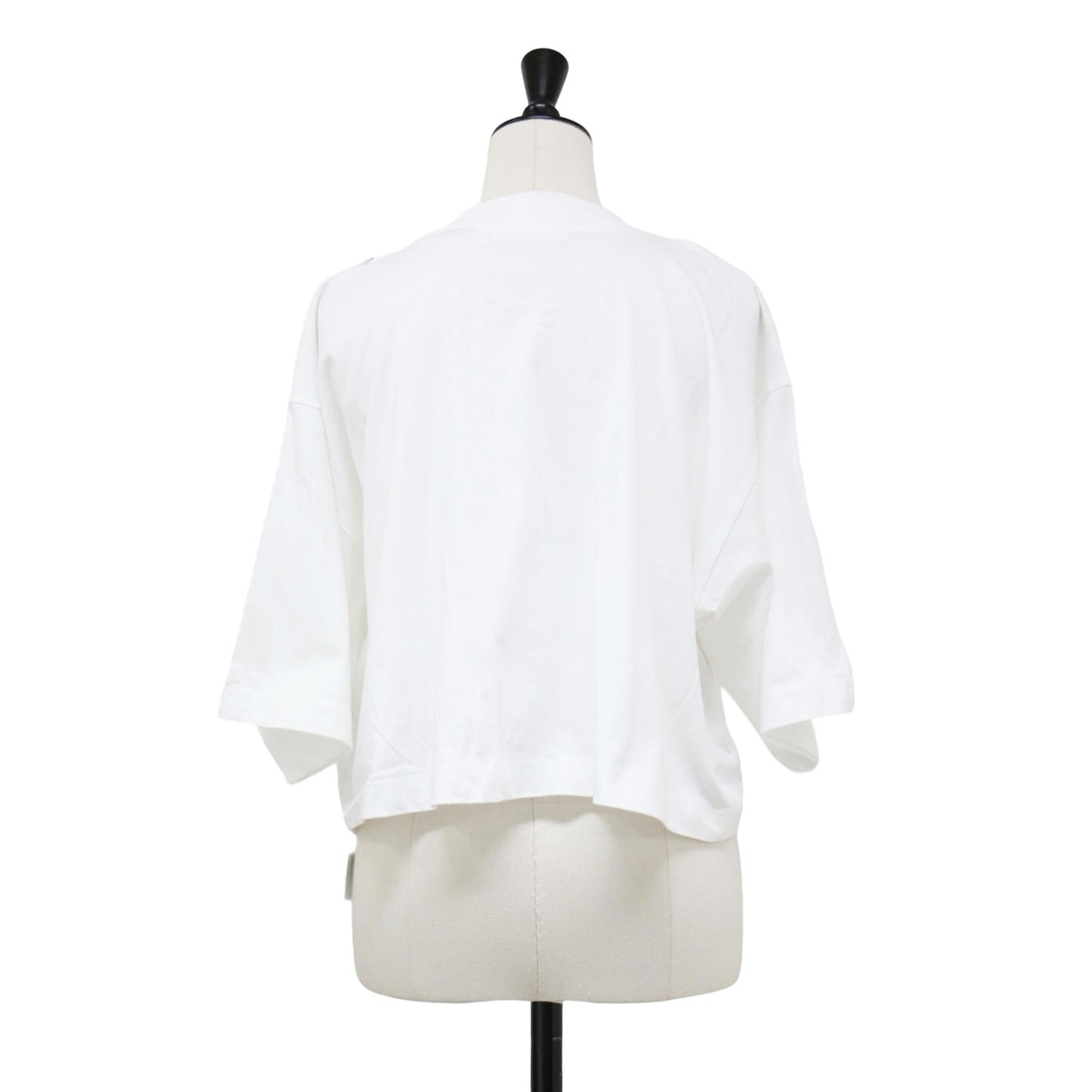 25春夏 コットン ジャージー ジップ Tシャツ / COTTON JERSEY ZIP T-SHIRT モックネック 半袖 ショート丈