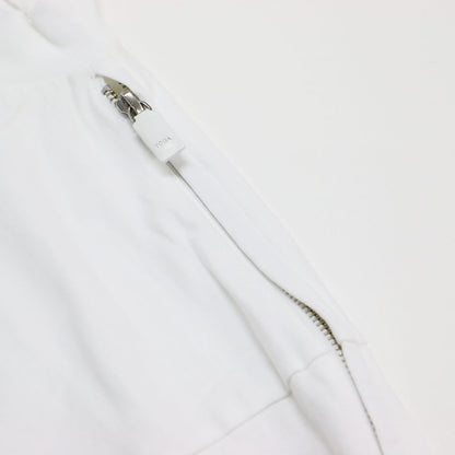 25春夏 コットン ジャージー ジップ Tシャツ / COTTON JERSEY ZIP T-SHIRT モックネック 半袖 ショート丈