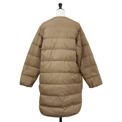 ライト ダウン コート OR-A0427 DPL / LIGHT DOWN COAT ロング ノーカラー クルーネック