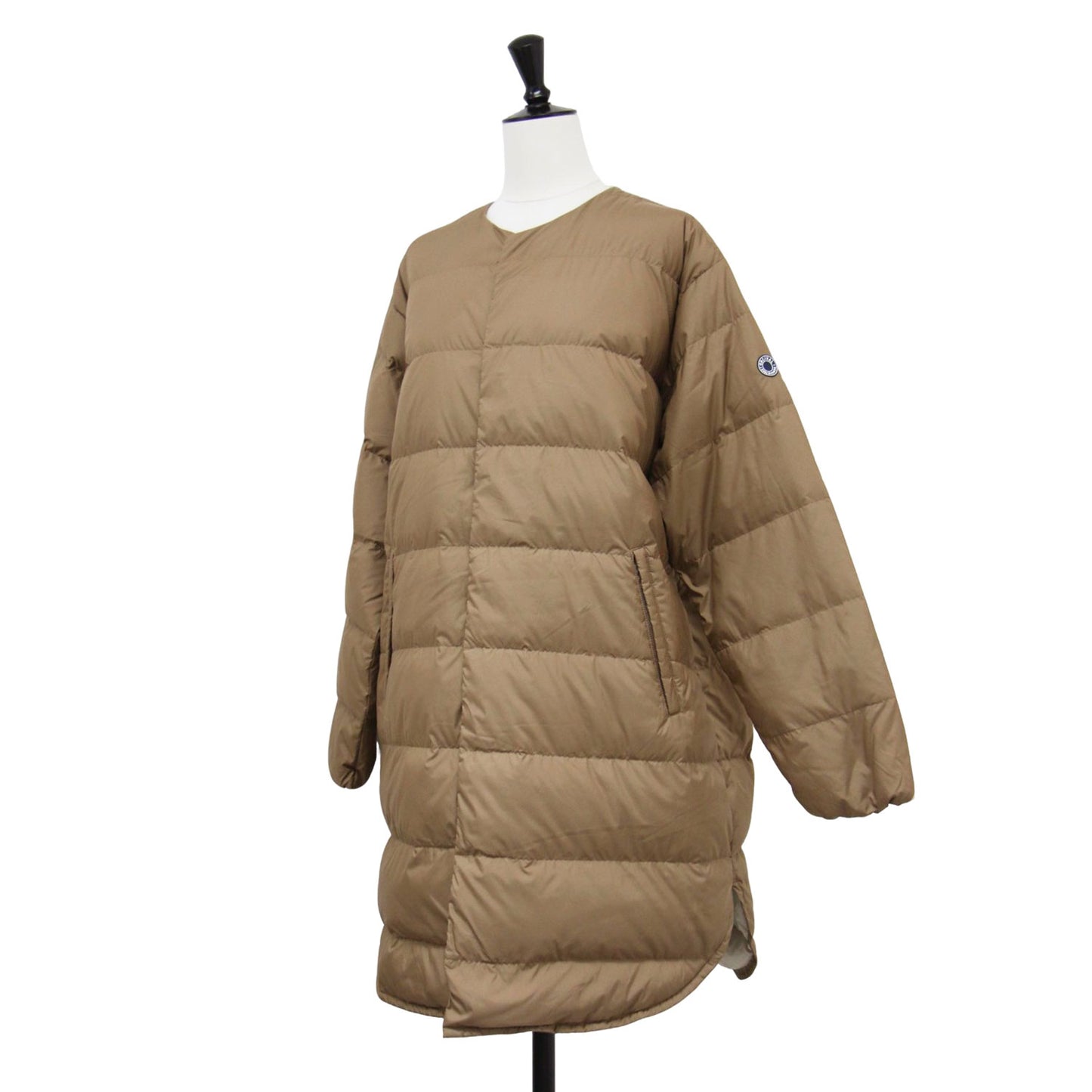 ライト ダウン コート OR-A0427 DPL / LIGHT DOWN COAT ロング ノーカラー クルーネック