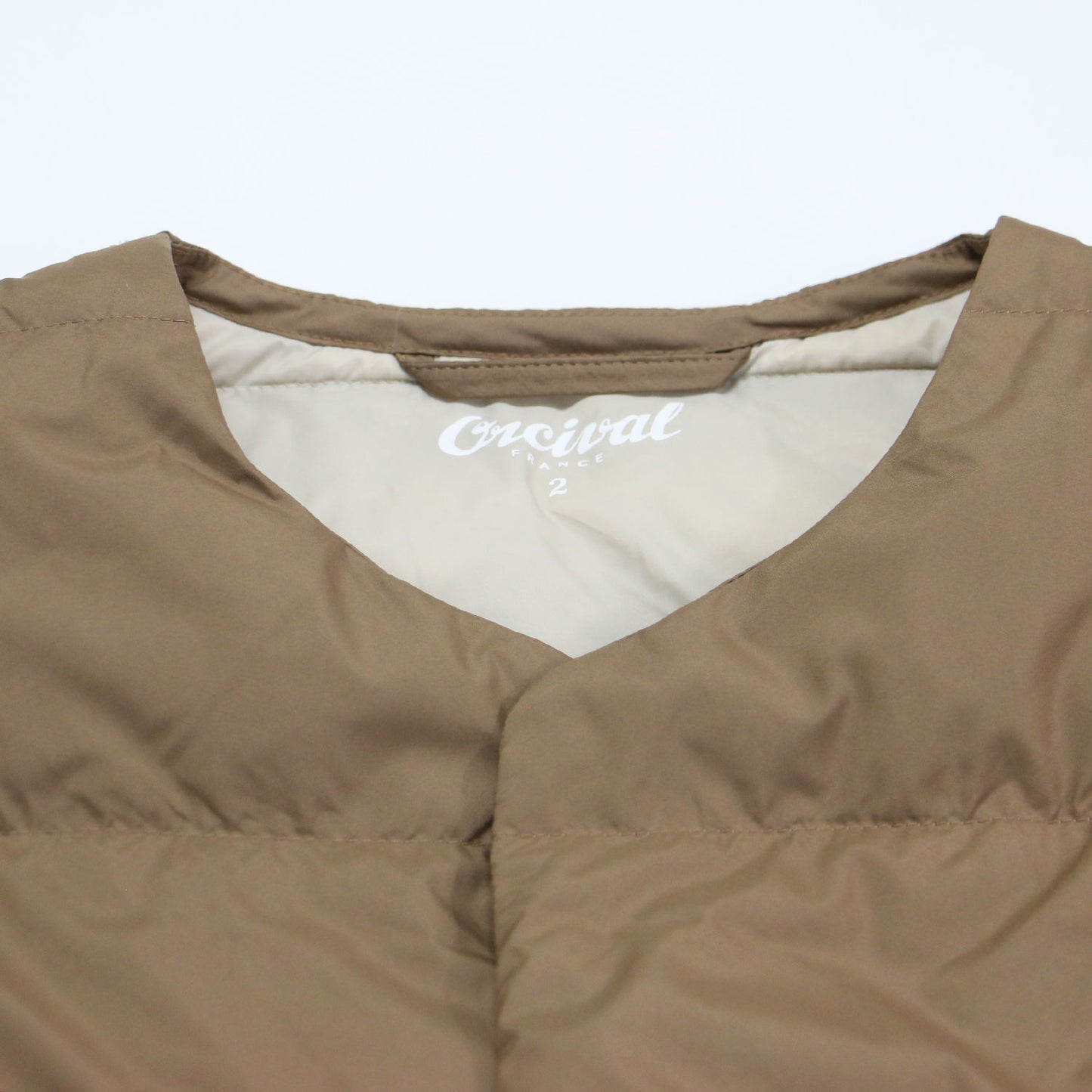 ライト ダウン コート OR-A0427 DPL / LIGHT DOWN COAT ロング ノーカラー クルーネック