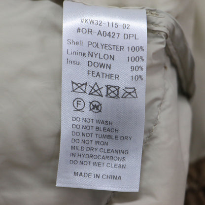 ライト ダウン コート OR-A0427 DPL / LIGHT DOWN COAT ロング ノーカラー クルーネック