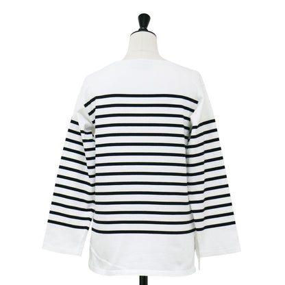 ナヴァル ボーダー 長袖 Tシャツ / NAVAL バスクシャツ カットソー ボートネック コットン
