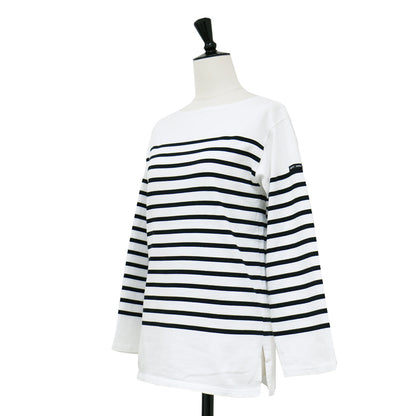 ナヴァル ボーダー 長袖 Tシャツ / NAVAL バスクシャツ カットソー ボートネック コットン