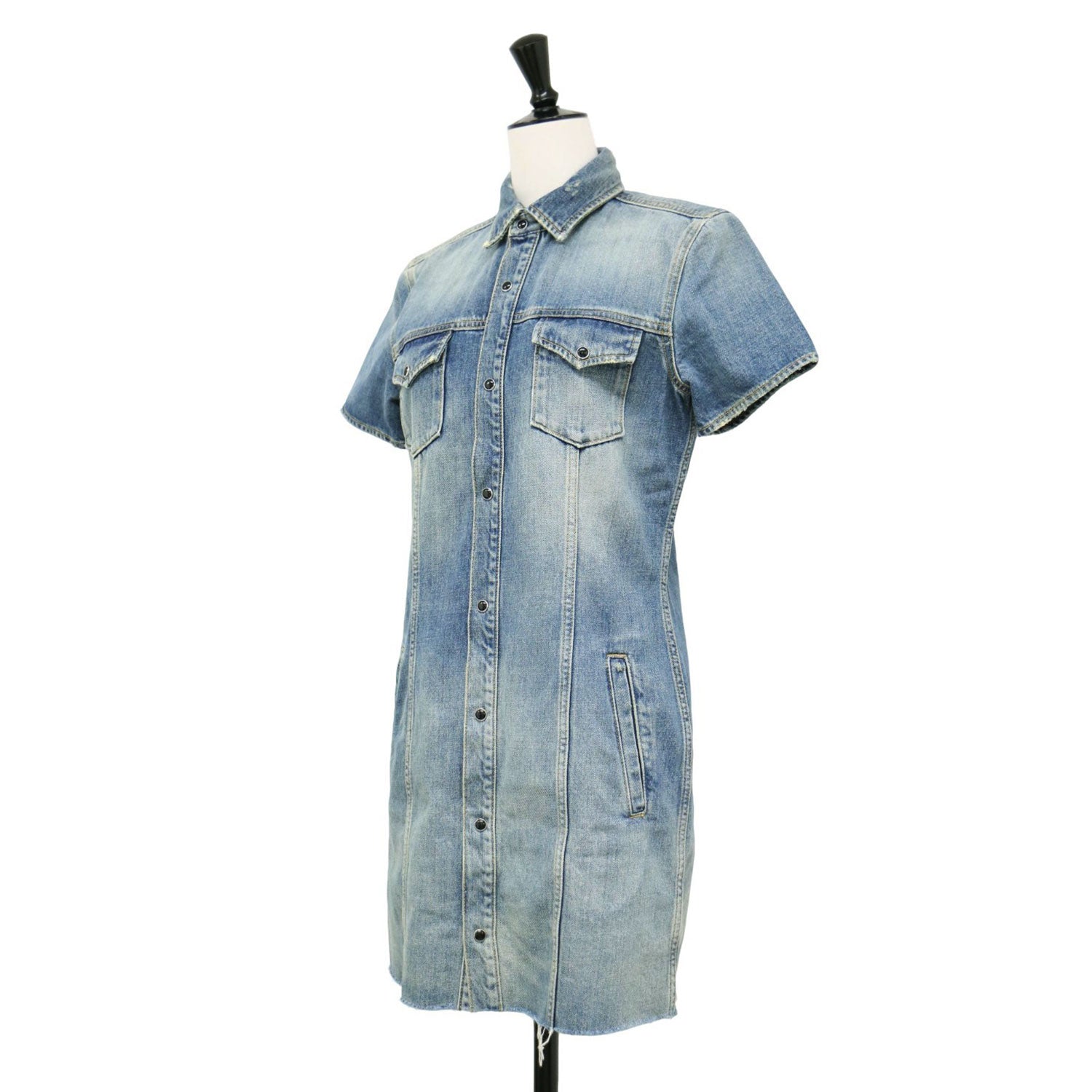 SAINT LAURENTデニムシャツ 長袖 サンローランISETANメンズ購入 SAINT