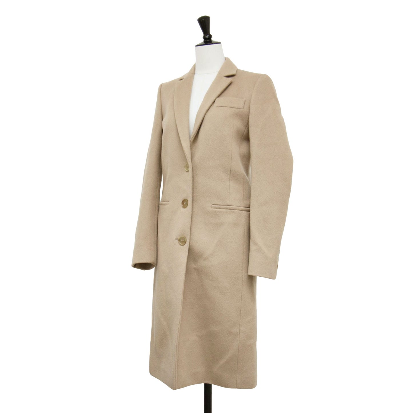 ウール チェスター コート / ロング シングルブレスト テーラードカラー 455739 ZGW07