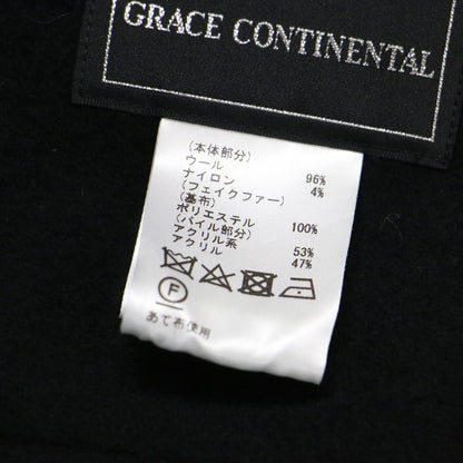 ウール リバー ガウン コート / ロング ショールカラー ベルト付き オーバーサイズ