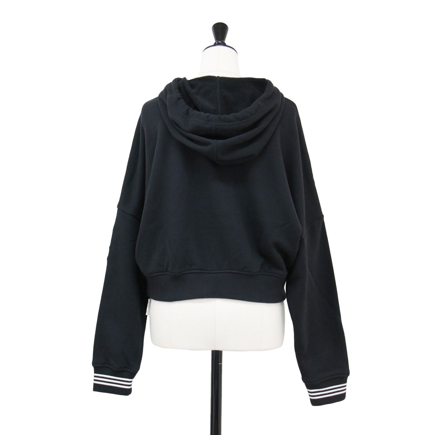 × Disney ショート丈 スウェット パーカー / フーディ プルオーバー ワッペン 長袖 裏毛 コットン