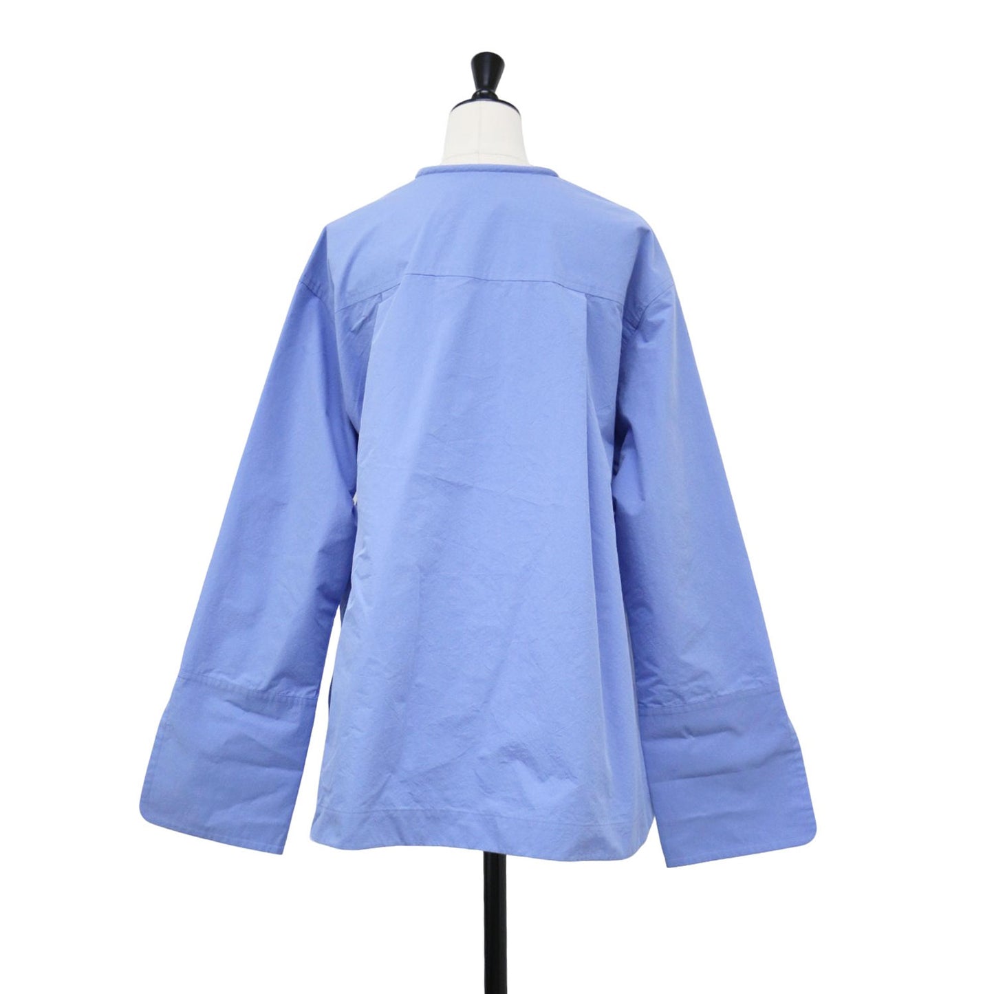 フロント ストリング シャツ / ブラウス プルオーバー 長袖 スキッパーカラー