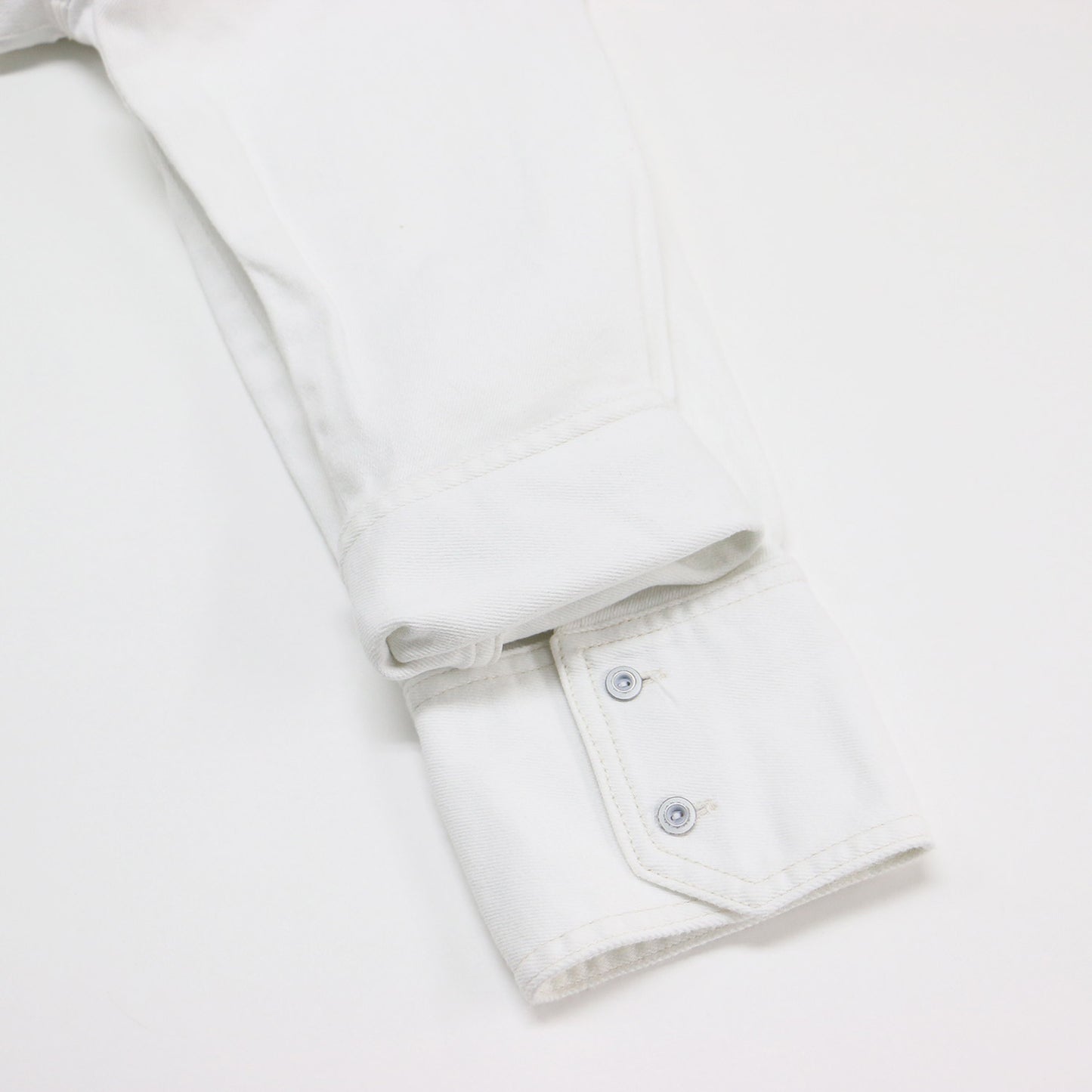 24春夏 オーバーサイズ デニム シャツ / 長袖 サイドスリット ストレッチ コットン