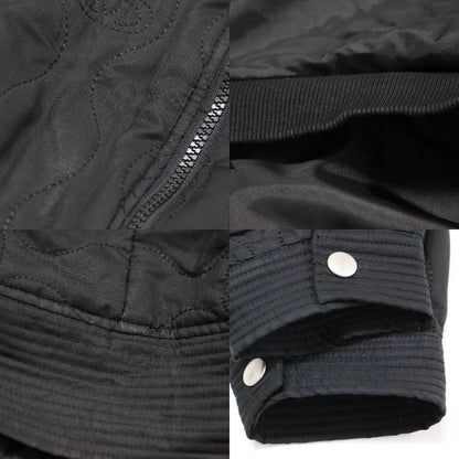 総柄 キルティング フード ジャケット / ブルゾン ショート丈 長袖 ジップアップ 中わた