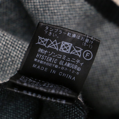 バックロゴ ニット ブルゾン / ジャケット カーディガン ジップアップ リブ