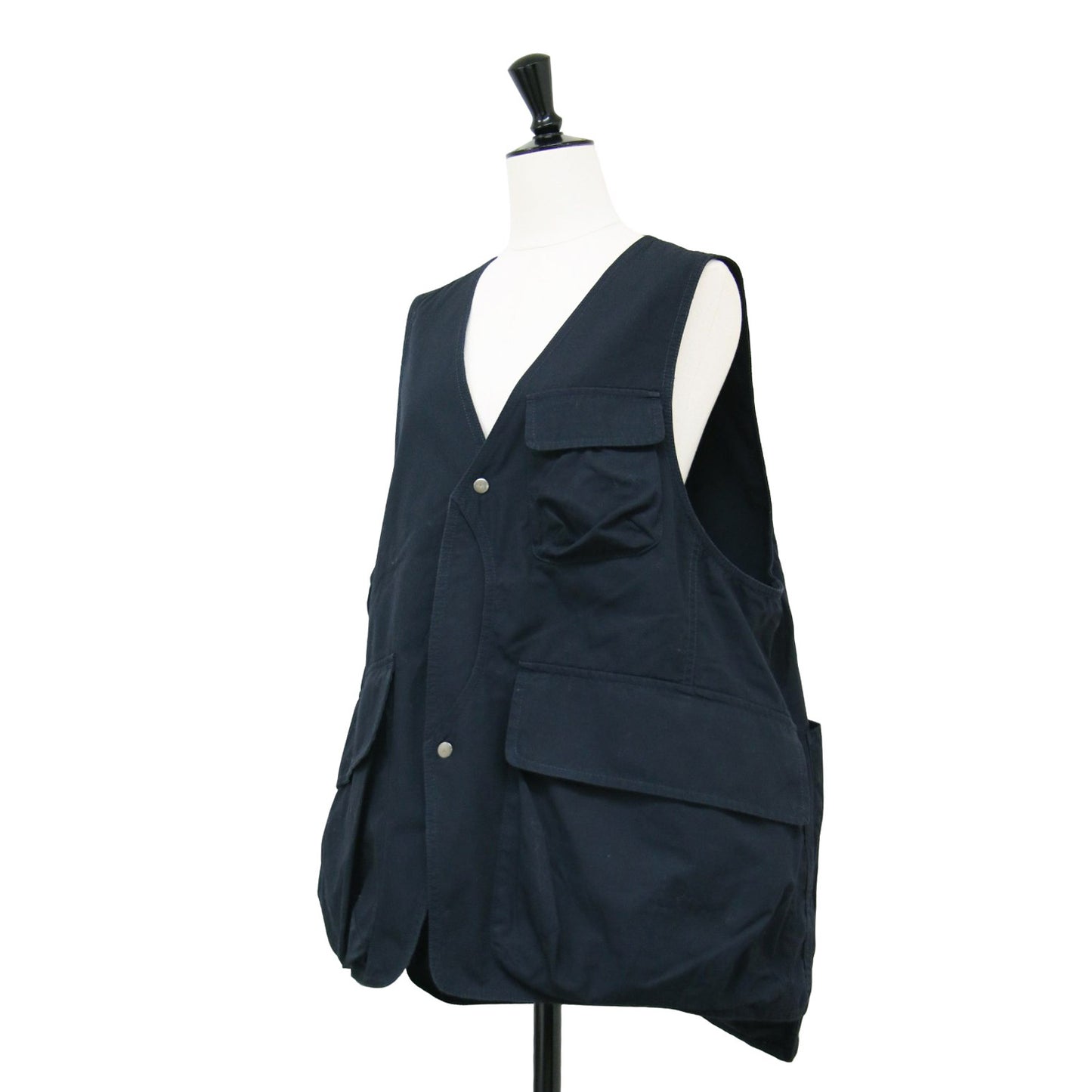 22秋冬 コットン ウェザー クロス ハンティング ベスト / ジレ Vネック ポケット