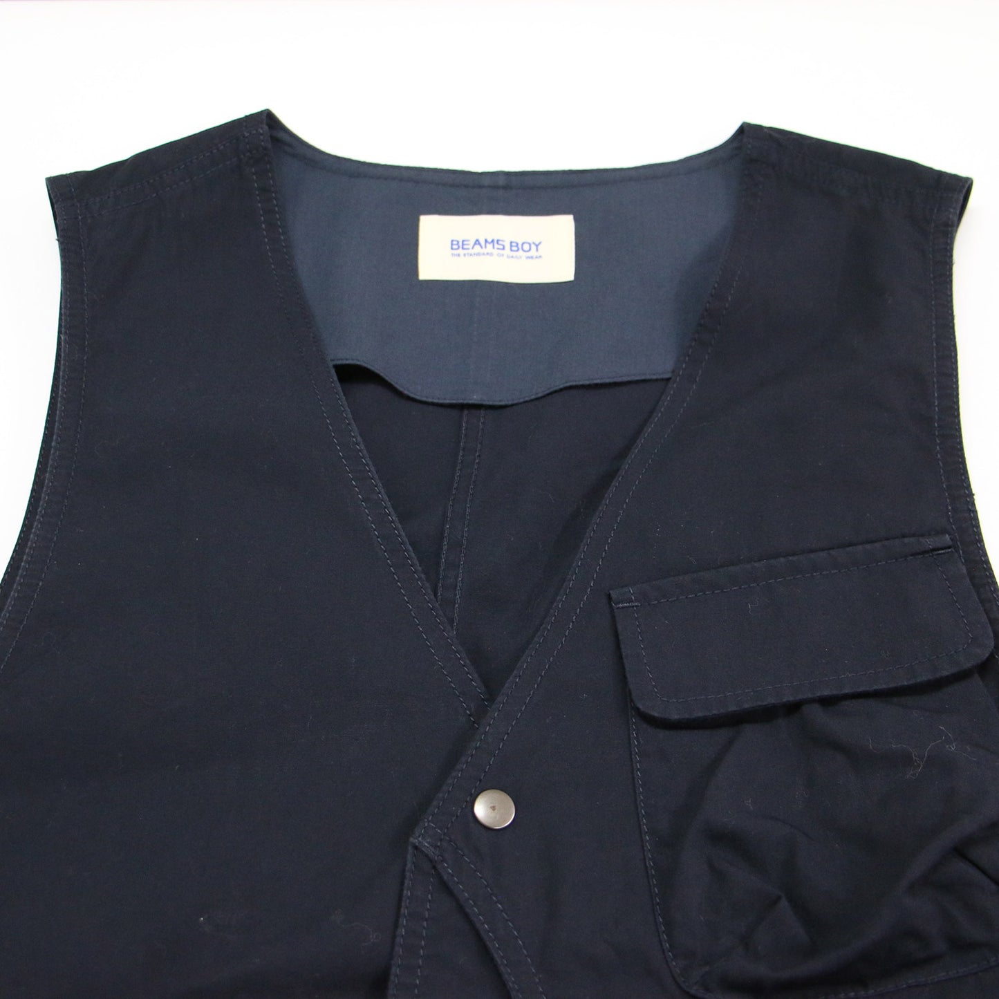 22秋冬 コットン ウェザー クロス ハンティング ベスト / ジレ Vネック ポケット