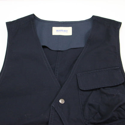 22秋冬 コットン ウェザー クロス ハンティング ベスト / ジレ Vネック ポケット