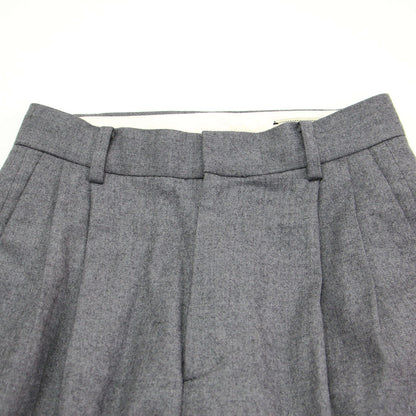 24秋冬 フランネル 2タック テーパード パンツ / スラックス センタープレス ウール