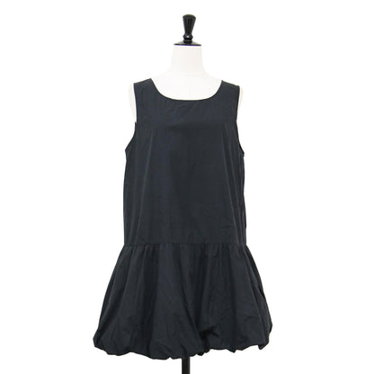 24春夏 ナイロン ボリューム ミニ ドレス / NYLON VOLUME MINI DRESS ワンピース ノースリーブ ラウンドネック バルーン