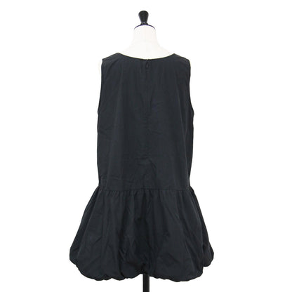 24春夏 ナイロン ボリューム ミニ ドレス / NYLON VOLUME MINI DRESS ワンピース ノースリーブ ラウンドネック バルーン