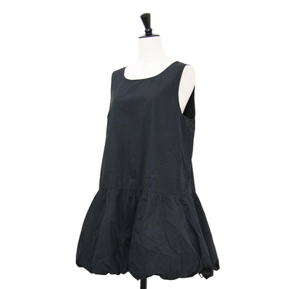 24春夏 ナイロン ボリューム ミニ ドレス / NYLON VOLUME MINI DRESS ワンピース ノースリーブ ラウンドネック バルーン