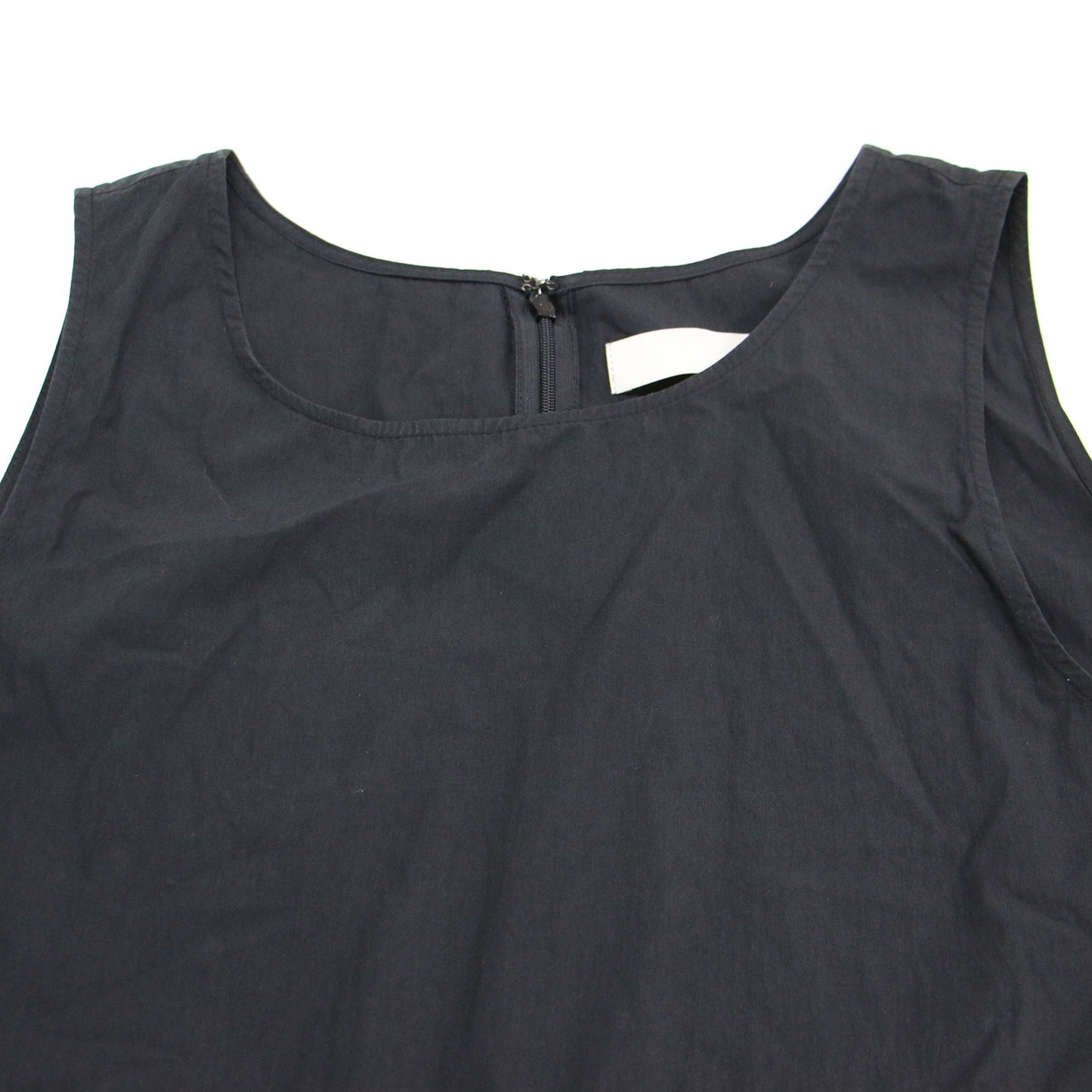 24春夏 ナイロン ボリューム ミニ ドレス / NYLON VOLUME MINI DRESS ワンピース ノースリーブ ラウンドネック バルーン