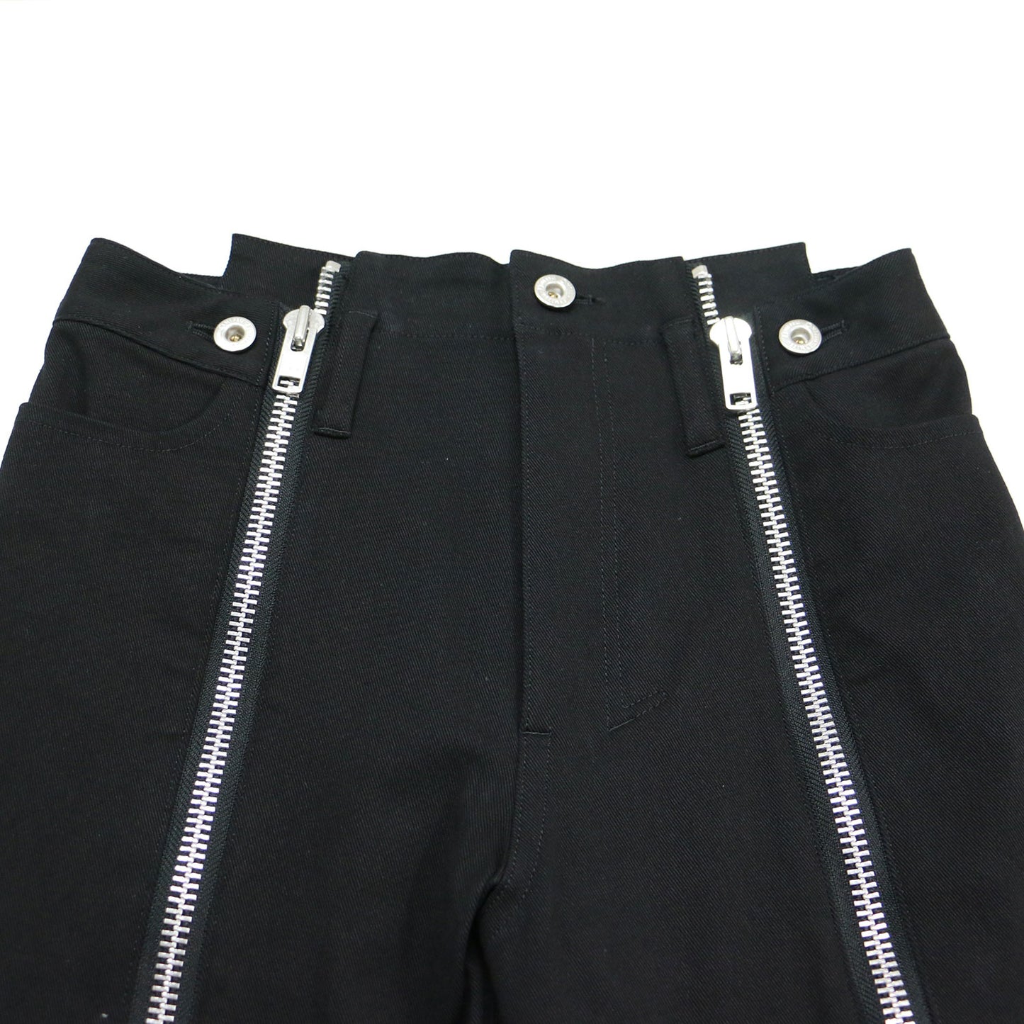 ストレッチ スキニー ジップ パンツ / Stretch Drill Skinny Zip Pants スリム コットン