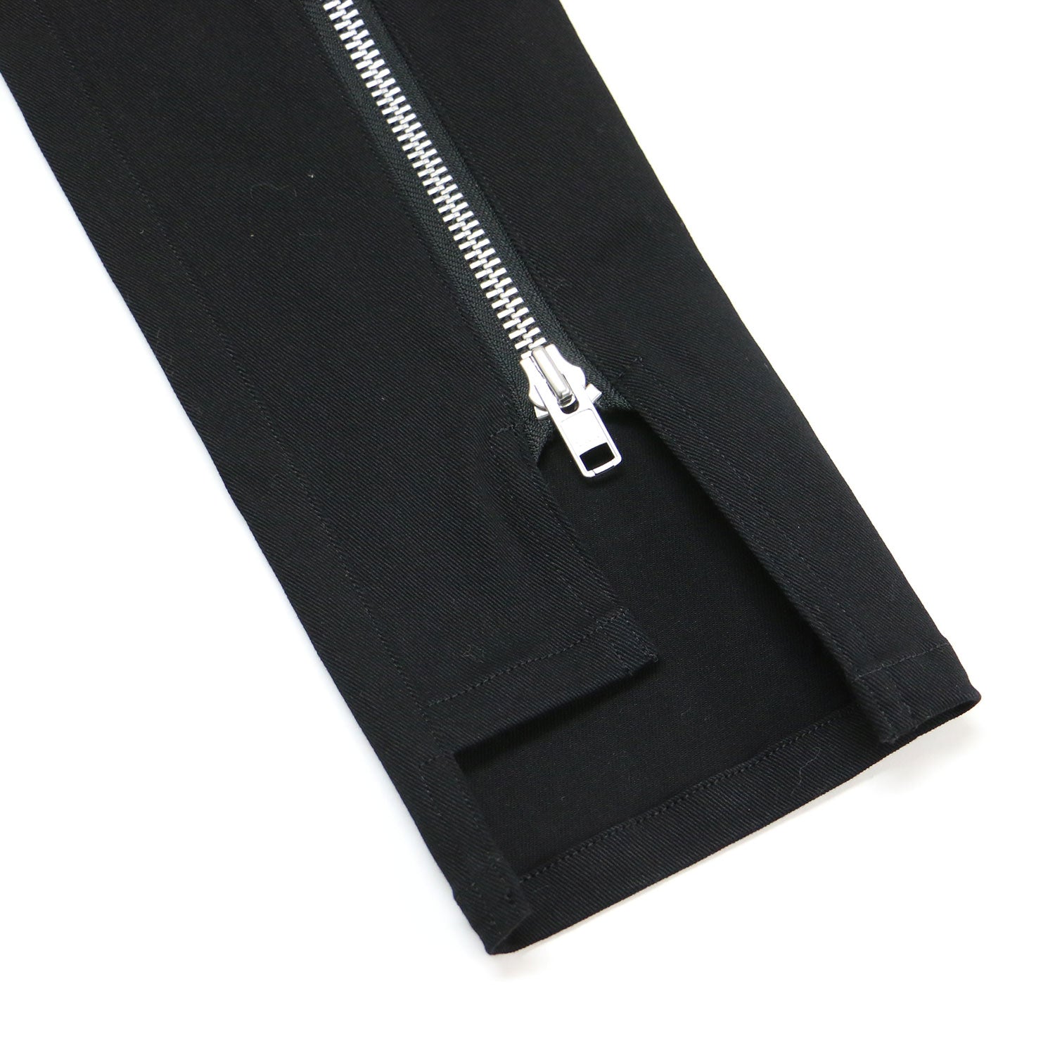 LIMI feu リミ フゥ パンツ ブラック 黒 サイズ:2 M / ストレッチ スキニー ジップ パンツ / Stretch Drill Skinny Zip Pants スリム コットン / ボトムス ズボン / 日本製 【レディース】【中古】【美品】【K4472】 LIMI feu (リミ フゥ) ストレッチ スキニー ジップ パンツ / Stretch