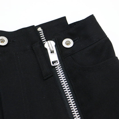 ストレッチ スキニー ジップ パンツ / Stretch Drill Skinny Zip Pants スリム コットン