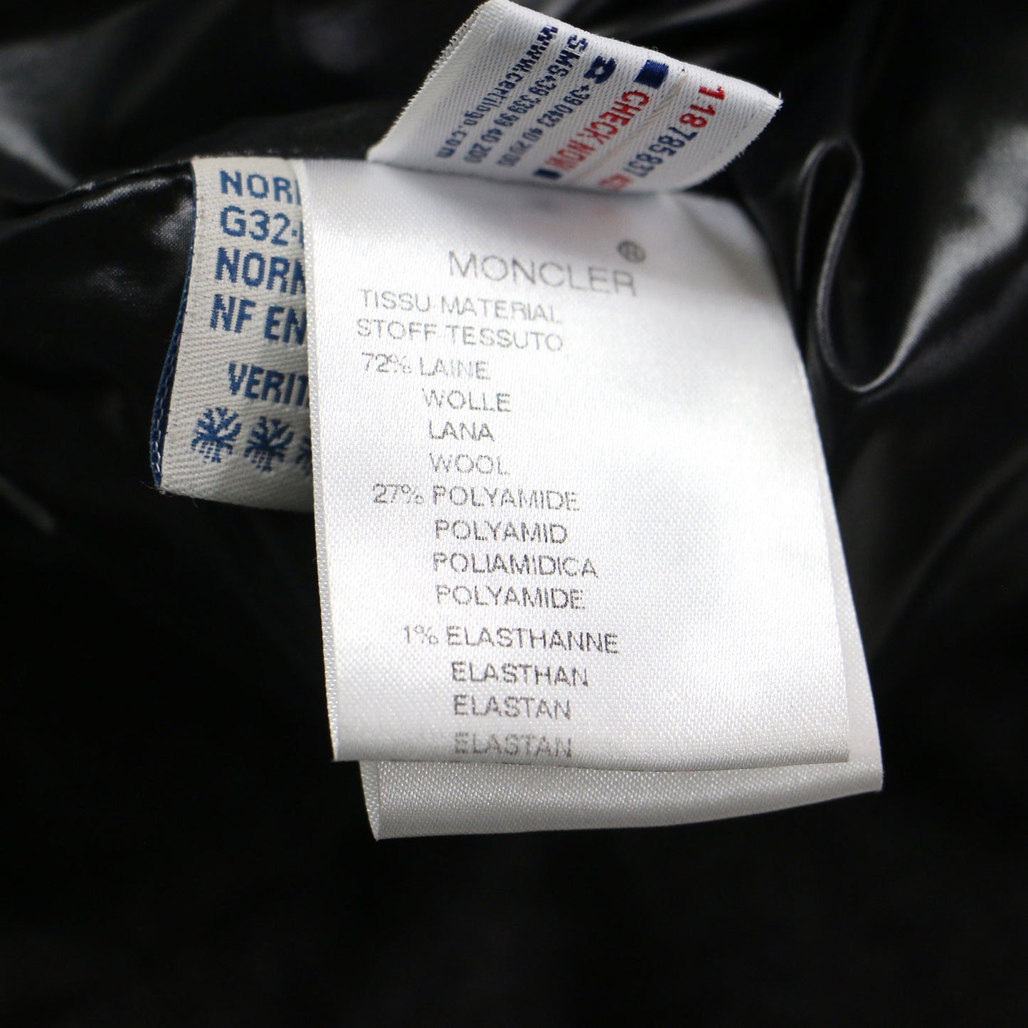 ウール ダウン ジャケット / BADIA ショート丈 フード付き スタンドカラー