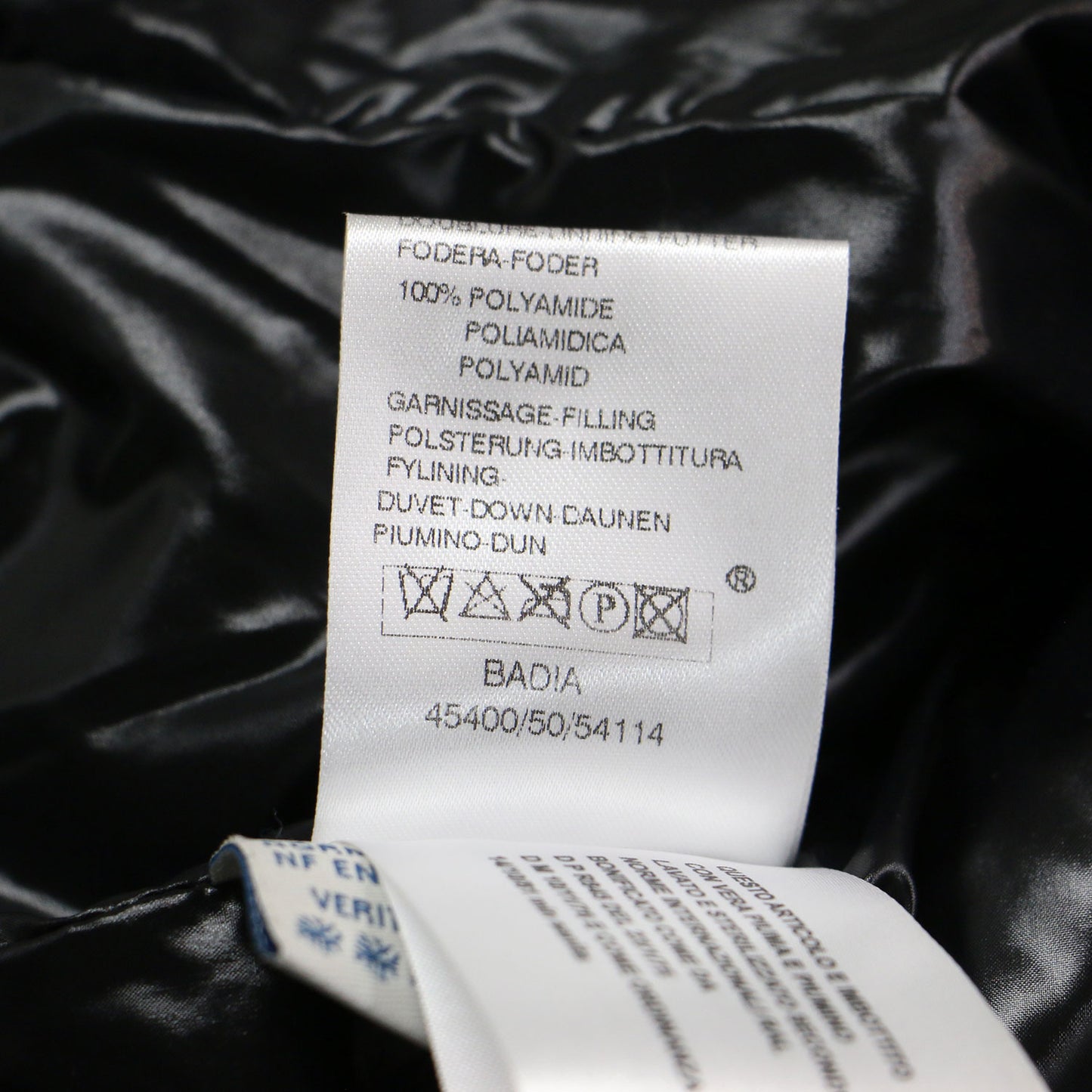 ウール ダウン ジャケット / BADIA ショート丈 フード付き スタンドカラー