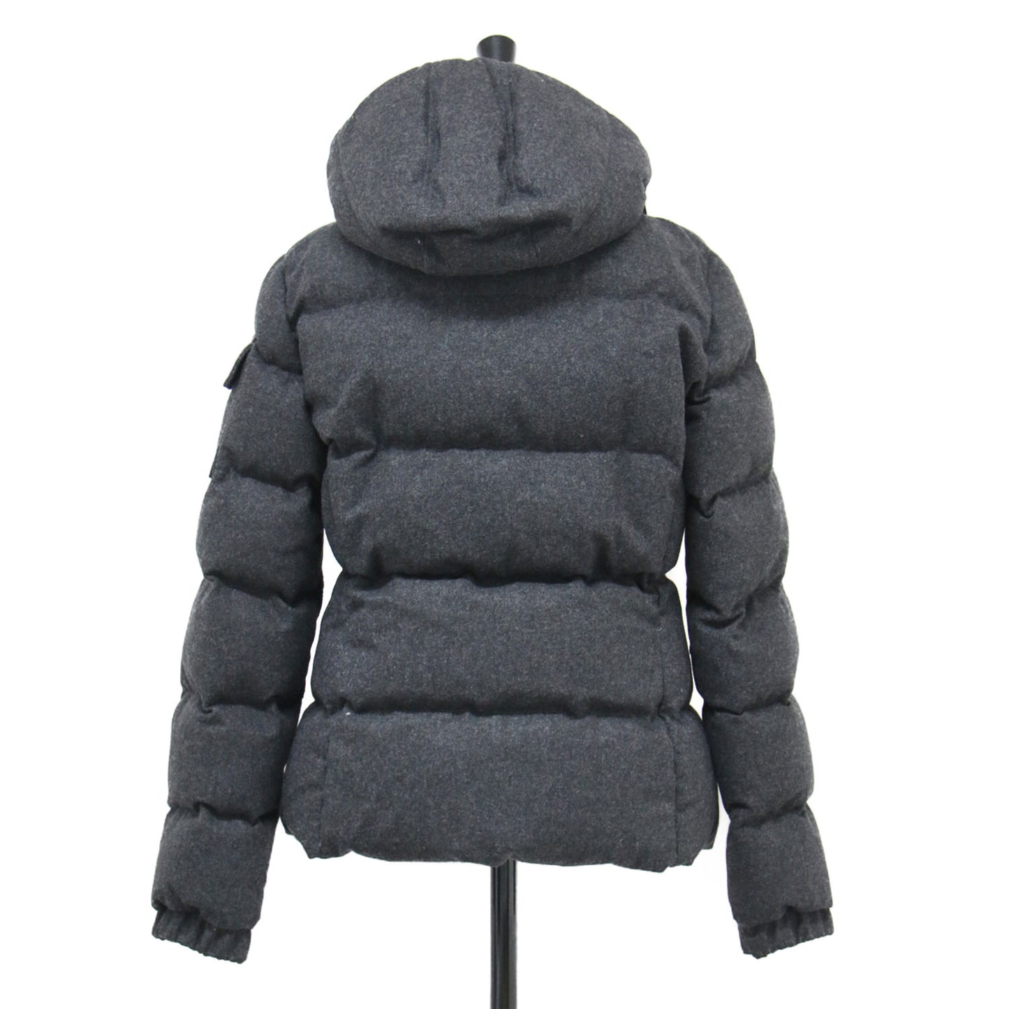 ウール ダウン ジャケット / BADIA ショート丈 フード付き スタンドカラー