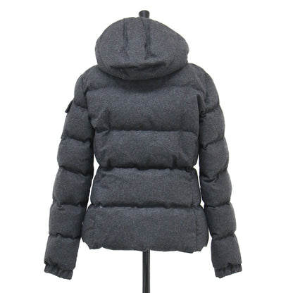 ウール ダウン ジャケット / BADIA ショート丈 フード付き スタンドカラー