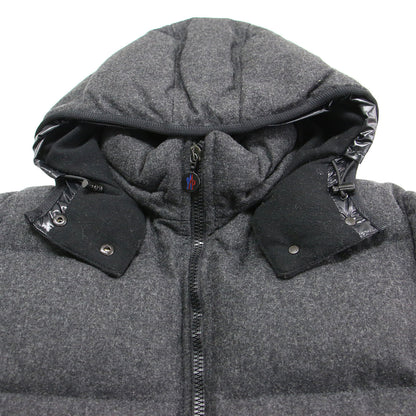 ウール ダウン ジャケット / BADIA ショート丈 フード付き スタンドカラー