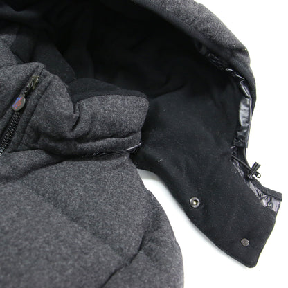 ウール ダウン ジャケット / BADIA ショート丈 フード付き スタンドカラー