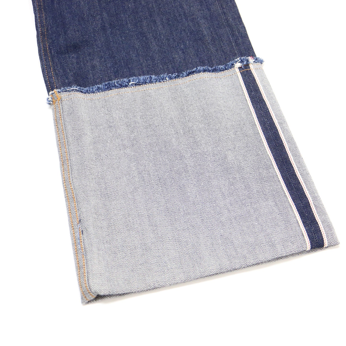 24春夏 ロールアップ デニム パンツ / ストレート ハイウエスト コットン