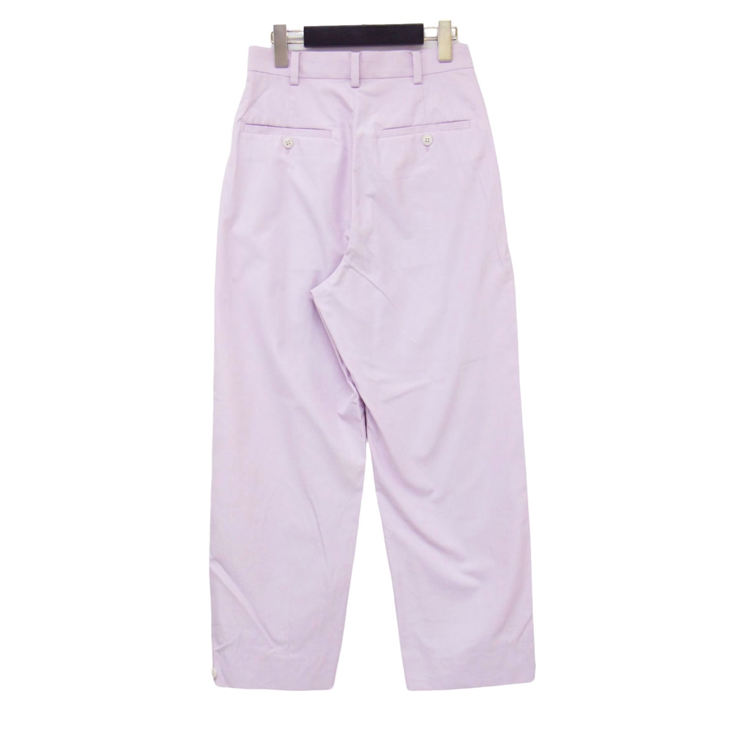 アジャストヘム タック パンツ / テーパード センタープレス コットン