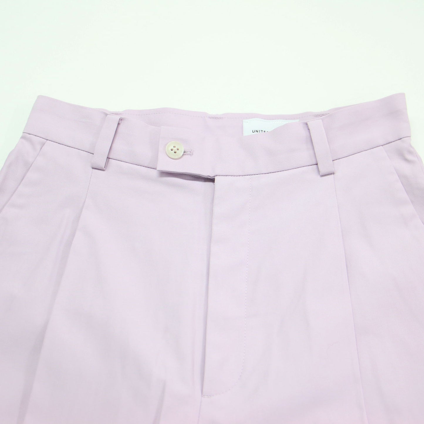 アジャストヘム タック パンツ / テーパード センタープレス コットン